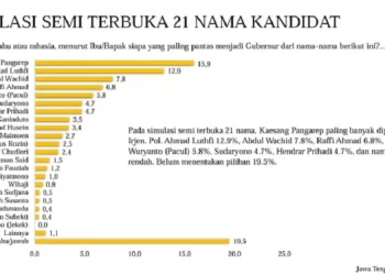 Survei Peta Elektoral LSI, Kaesang Dominasi Jateng