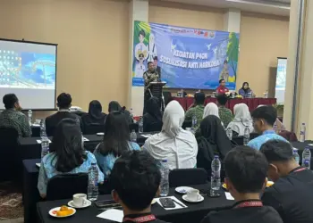 Suasana sosialisasi P4GN yang digelar Badan Kesbangpol Kabupaten Tangerang di Hotel Yasmin, Kecamatan Curug, Kamis (18/7/2024). (ISTIMEWA)