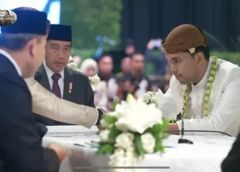 Presiden Jokowi dan Bambang Soesatyo Hadir Sebagai Saksi Pernikahan Thariq Halilintar dan Aaliyah Massaid