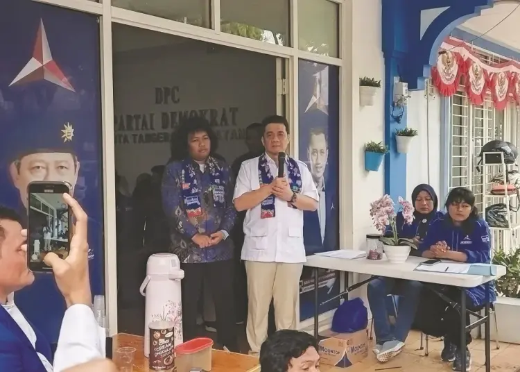 Galang Kekuatan, Riza-Marshel Kunjungi Kantor Demokrat Tangsel