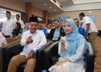 Pasangan Balon Bupati dan Wakil Bupati Serang, Zakiyah - Najib Hamas, mendapat dukungan dari Partai Gerindra. (ISTIMEWA)