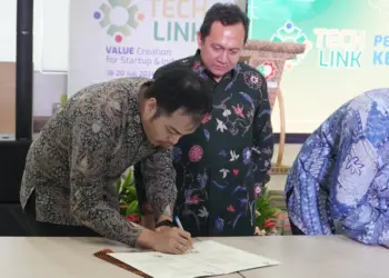 MOU: Penandatanganan Memorandum of Understanding (MoU) Imajin salah satu partner dalam ekosistem Digital Hub Sinar Mas Land menjalin kerjasama dengan Institut Teknologi Sepuluh November (ITS). (ISTIMEWA)