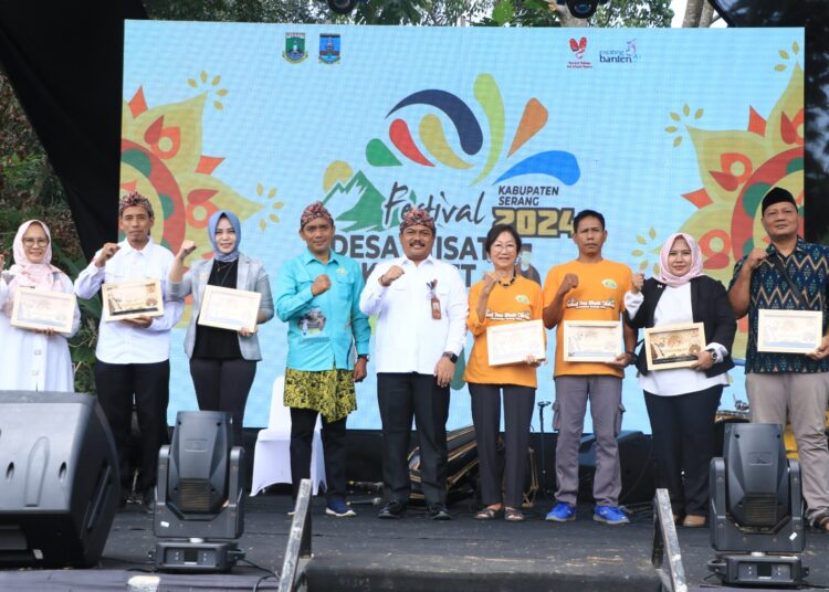 Desa Wisata Cikolelet, Kabupaten Serang, gelar promosi budaya melalui festival. (SIDIK/SATELITNEWS.COM)