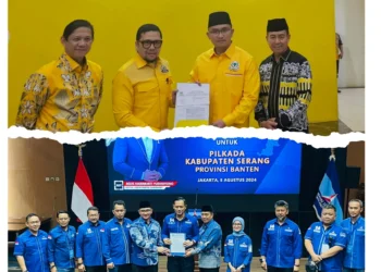 Rekomendasi dari Partai Golkar dan Demokrat, untuk Paslon Andika - Nanang, di Pilbup Serang. (ISTIMEWA)