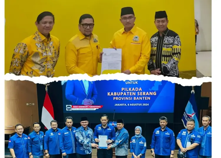 Rekomendasi dari Partai Golkar dan Demokrat, untuk Paslon Andika - Nanang, di Pilbup Serang. (ISTIMEWA)