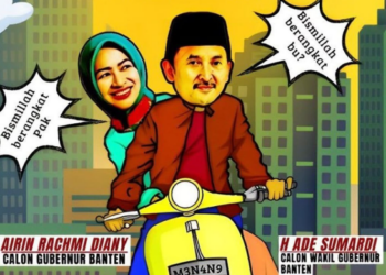 ILUSTRASI Koalisi Golkar-PDIP. (Gambar: Instagram PDIP Banten)