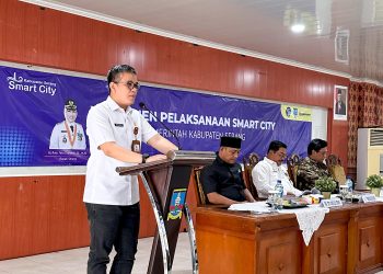 Suasana Komitmen Wujudkan Smart City Kabupaten Serang, Kamis (5/9/2024). (SIDIK/SATELITNEWS.COM)