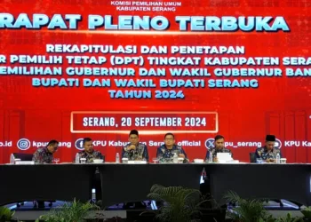 KPU Kabupaten Serang Tetapkan DPT PIlkada 1.225.871 Jiwa, Turun Dibandingkan Pileg