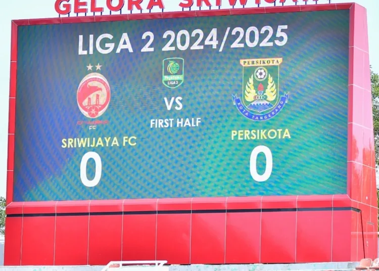 Persikota Tangerang Tahan Imbang Sriwijaya FC