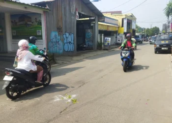 Lokasi penyerangan anggota gangster di Pondok Benda, Pamulang. (ISTIMEWA)