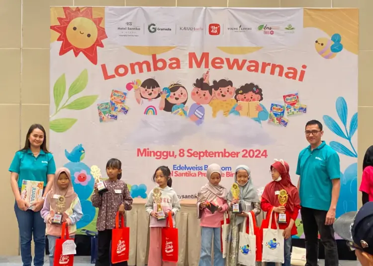 Peringati Hari Literasi Dunia, Hotel Santika Premiere Bintaro Gelar Lomba Mewarnai Anak