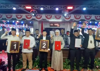 Nomor Urut Pilkada Lebak: Hasbi-Amir No 1, Dede-Virnie No 2 dan Sanuji-Dita No 3