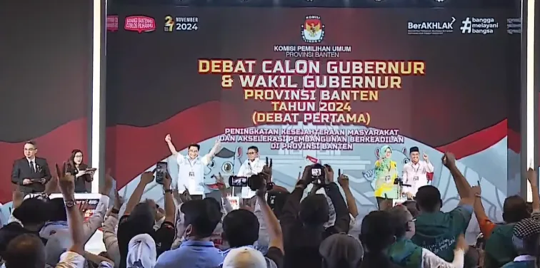 Debat Pertama Pilkada Banten 2024, Kandidat Saling Sindir Soal Transparansi