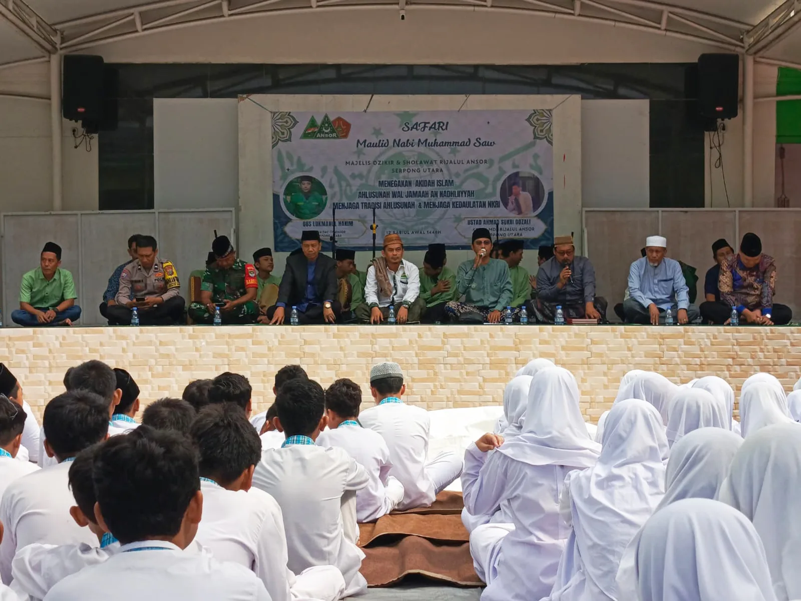 Bersama Majelis Dzikir Sholawat Rijalul Ansor, SMK Pustek Gelar Maulid Nabi Muhammad SAW