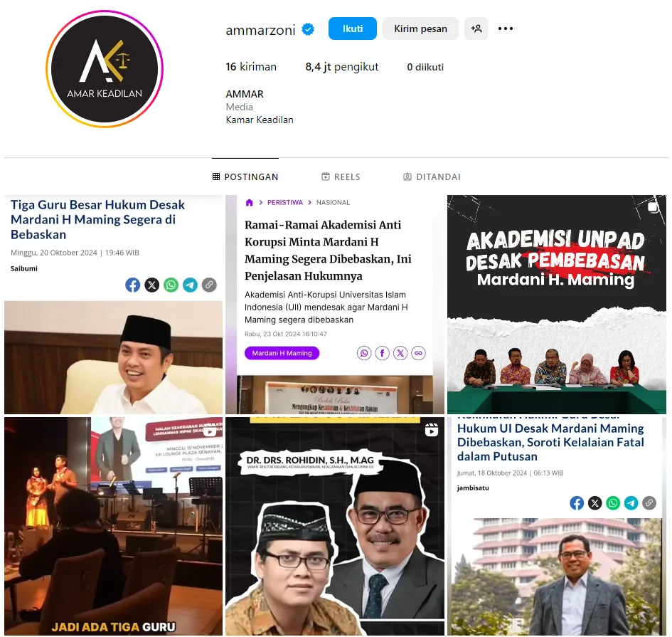 Instagram Ammar Zoni Dijual dan Laku Miliaran Rupiah