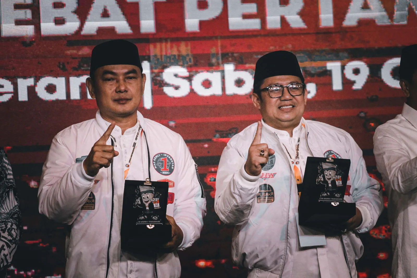 pasangan calon Bupati dan Wakil Bupati Tangerang nomor urut 1 Mad Romli-Irvansyah Asmat (MAVAN). (ISTIMEWA)