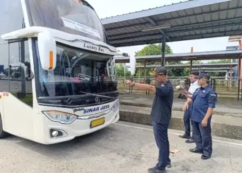 Hasil Ramp Check di Terminal Pondok Cabe, 18 Bus Tidak Laik Jalan