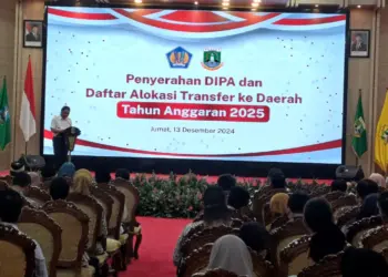 kegiatan Penyerahan DIPA dan TKD tahun anggaran 2025, di Pendopo Gubernur Banten, KP3B, Kota Serang, Jumat (13/12/2024). (ISTIMEWA)