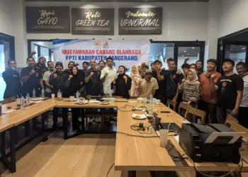 Sebanyak 14 dari 16 klub panjat tebing, anggota Pengcab Federasi Panjat Tebing Indonesia (FPTI) Kabupaten Tangerang, mengikuti Musyawarah Kabupaten (Muskab) tahun 2024, Jumat (27/12/2024) siang. (GATOT/SATELITNEWS.COM)