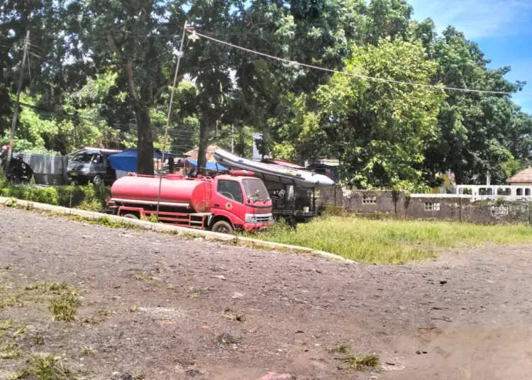 Lahan kosong di halaman kantor BPBDPK Kabupaten Pandeglang, bakal dibangun kantor Pusdalops oleh BNPB. (ADIB FAHRIE/SATELITNEWS.COM)