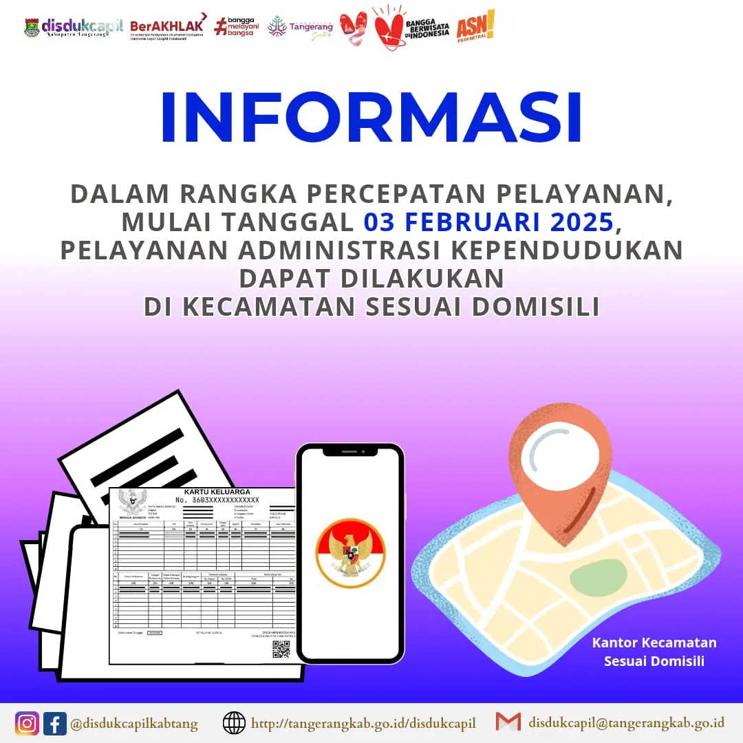 Disdukcapil: Semua Layanan Kependudukan di Kabupaten Tangerang Dapat Diakses di Kecamatan, Kecuali e-KTP