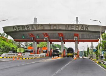 Pintu tol Tangerang - Merak. (ISTIMEWA)