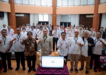 Rapat Forum OPD Dinas Perumahan Rakyat dan Kawasan Pemukiman (DPRKP) Provinsi Banten Tahun Anggaran 2025 yang dilaksanakan di Auditorium DPRKP Provinsi Banten, KP3B, Kota Serang, Rabu (26/2/2025). (LUTHFI/SATELITNEWS.COM)